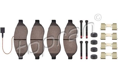 Bremžu uzliku kompl., Disku bremzes TOPRAN 722 821