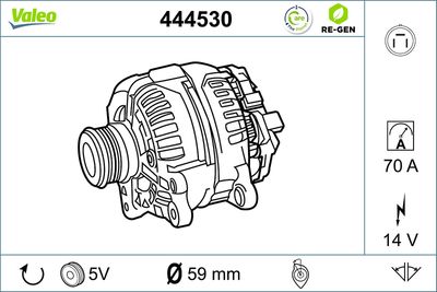 Генератор VALEO 444530