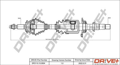 Piedziņas vārpsta Dr!ve+ DP2110.10.0904