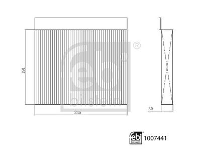 Filtrs, Salona telpas gaiss FEBI BILSTEIN 1007441