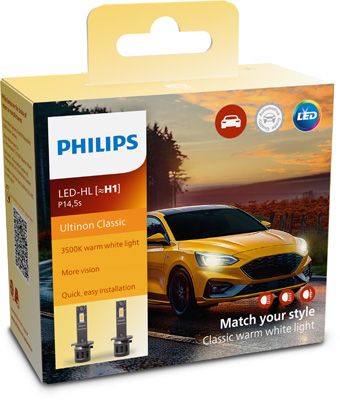 Kvēlspuldze, Tālās gaismas lukturis PHILIPS 11258U2510C2