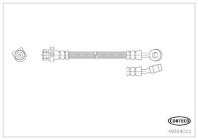 Bremžu šļūtene CORTECO 49394022
