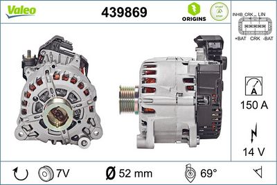 Starteris-ģenerators VALEO 439869
