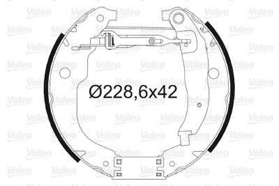 Bremžu loku komplekts VALEO 554861