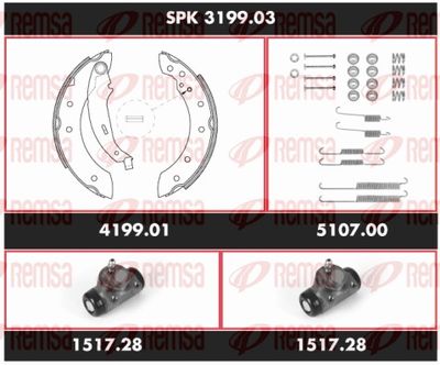 Bremžu komplekts, Trumuļu bremzes REMSA SPK 3199.03