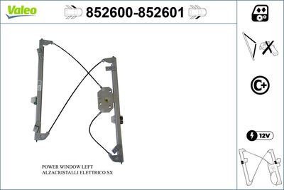 Стеклоподъемник VALEO 852600