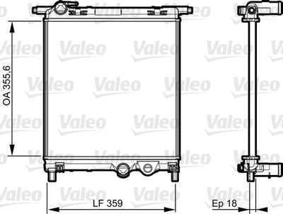 Radiators, Motora dzesēšanas sistēma VALEO 735469
