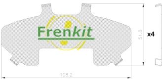 Pretčīkstēšanas plēve, Bremžu uzlikas FRENKIT 940201