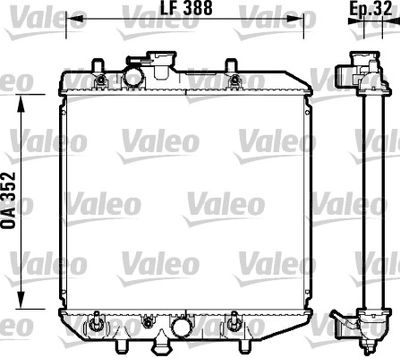 Radiators, Motora dzesēšanas sistēma VALEO 734104
