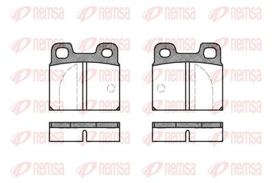 Bremžu uzliku kompl., Disku bremzes REMSA 0005.00