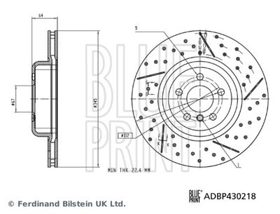 Bremžu diski BLUE PRINT ADBP430218