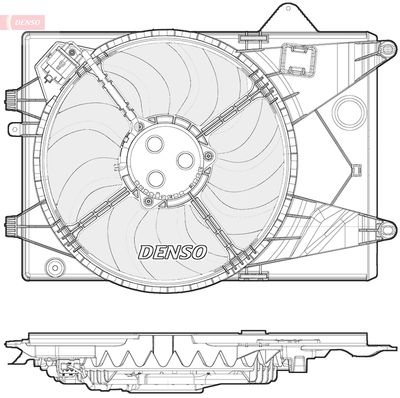 Ventilators, Motora dzesēšanas sistēma DENSO DER15001
