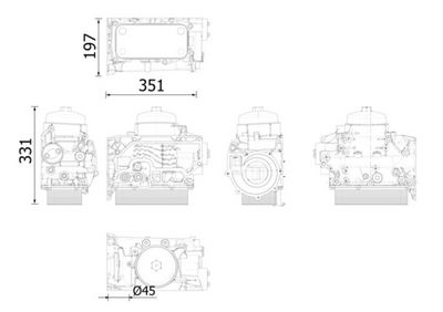Eļļas radiators, Motoreļļa MAHLE CLC 311 000S