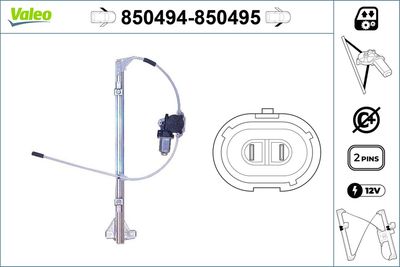 Стеклоподъемник VALEO 850494