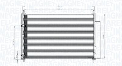 Конденсатор, кондиционер MAGNETI MARELLI 350203767000