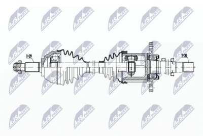 Приводной вал NTY NPW-NS-163