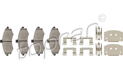 Комплект тормозных колодок, дисковый тормоз TOPRAN 820 436