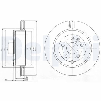 Bremžu diski DELPHI BG4125