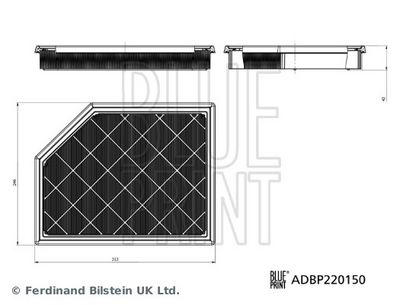 Воздушный фильтр BLUE PRINT ADBP220150