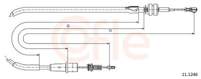 Тросик газа COFLE 11.1246