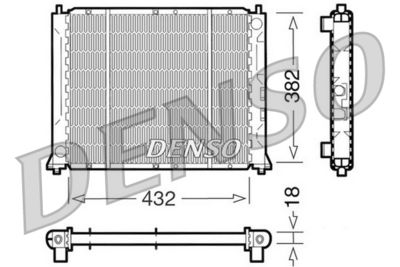 Radiators, Motora dzesēšanas sistēma DENSO DRM24004