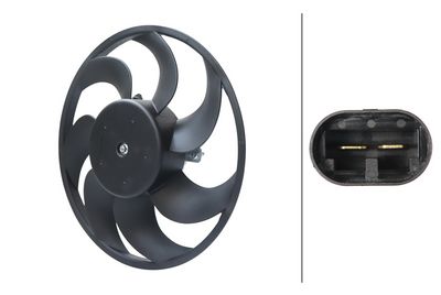 Вентилятор, охлаждение двигателя HELLA 8EW 366 420-161