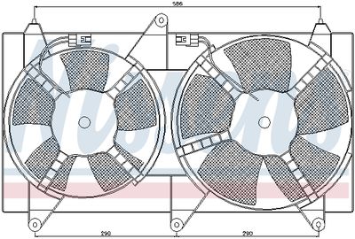 Ventilators, Motora dzesēšanas sistēma NISSENS 85611