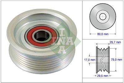 Parazīt-/Vadrullītis, Ķīļrievu siksna Schaeffler INA 532 0587 10