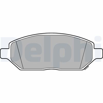 Bremžu uzliku kompl., Disku bremzes DELPHI LP3236