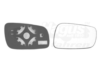 Spoguļstikls, Ārējais atpakaļskata spogulis VAN WEZEL 7620838