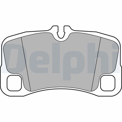 Комплект тормозных колодок, дисковый тормоз DELPHI LP2696