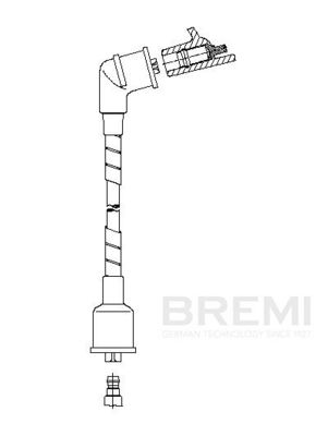 Augstsprieguma vads BREMI 741F63