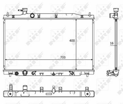 NRF 58469 Radiators, Motora dzesēšanas sistēma