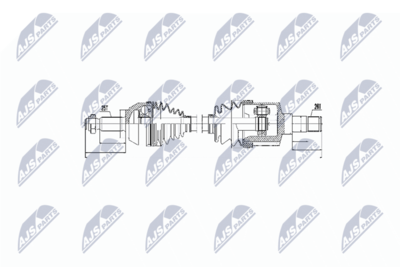 Приводной вал NTY NPW-FR-053