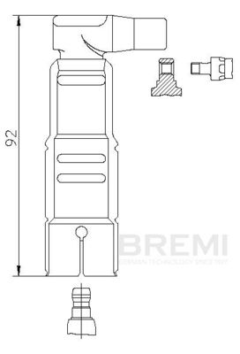 Вилка, свеча зажигания BREMI 13317/5