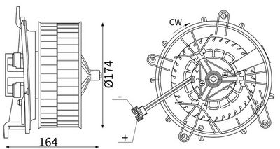 Вентилятор салона MAHLE AB 56 000S