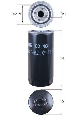 Масляный фильтр KNECHT OC 48