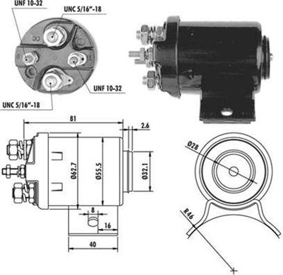 Ievilcējrelejs, Starteris MAGNETI MARELLI 940113050072