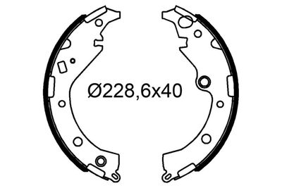 Bremžu loku komplekts VALEO 564260