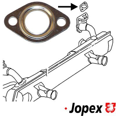 Прокладка, труба выхлопного газа JP GROUP 8121100300