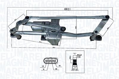 Stiklu tīrīšanas sistēma MAGNETI MARELLI 064351762010