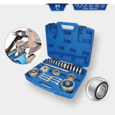 Montāžas instrumentu komplekts, Riteņa rumba/gultnis KS TOOLS BT671650