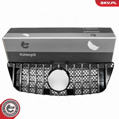 grill Mercedes GTR,srebrny,MERCEDES M-klasa (W164, 2009-2012),A1648802085 ESEN SKV 66SKV585