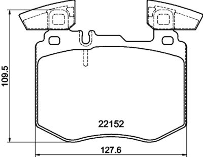 Bremžu uzliku kompl., Disku bremzes HELLA PAGID 8DB 355 039-981