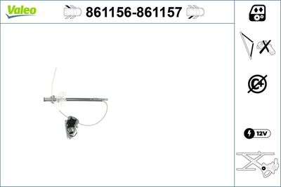 Стеклоподъемник VALEO 861156