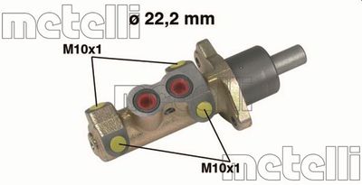 Galvenais bremžu cilindrs METELLI 05-0326