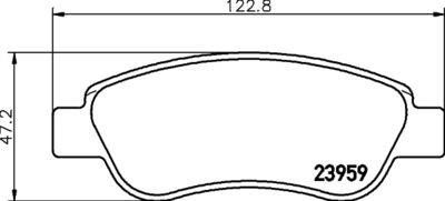 HELLA PAGID 8DB355012141 Bremžu uzliku kompl