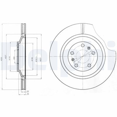 Тормозной диск DELPHI BG4292