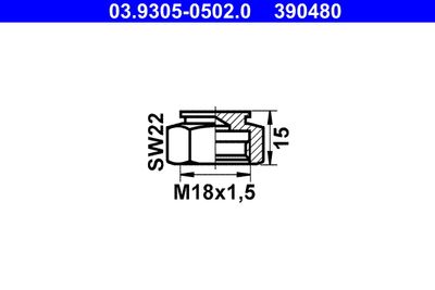 соединительная цепь, контрольное соединени ATE 03.9305-0502.0