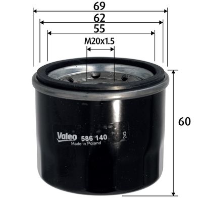 Масляный фильтр VALEO 586140